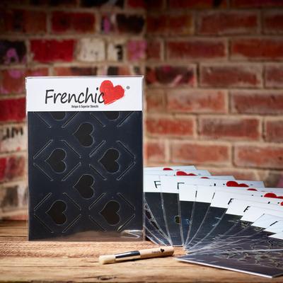 Frenchic Diamond Hearts Stencil
