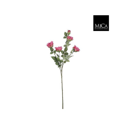 Artificial Spray of Dark Pink Roses