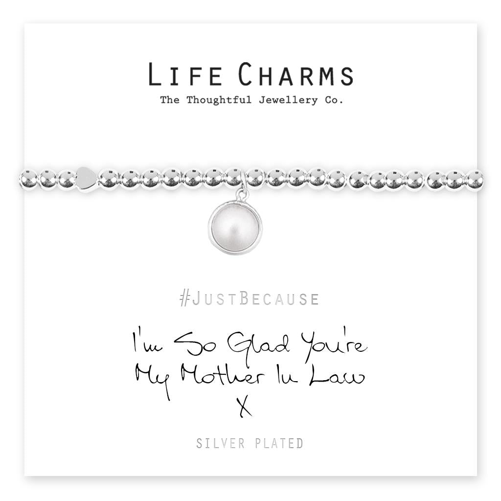 I'm So Glad You're My Mother In Law Bracelet