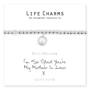 I'm So Glad You're My Mother In Law Bracelet