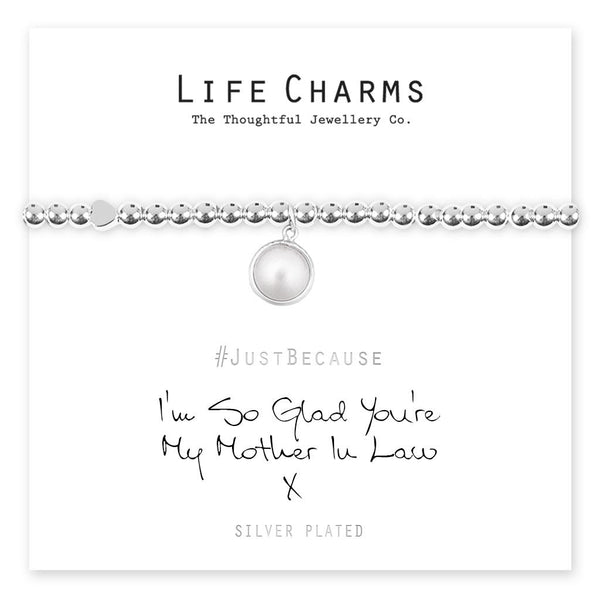 I'm So Glad You're My Mother In Law Bracelet