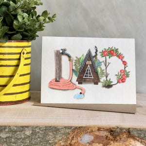 Dad's Garden Shed Greetings Card