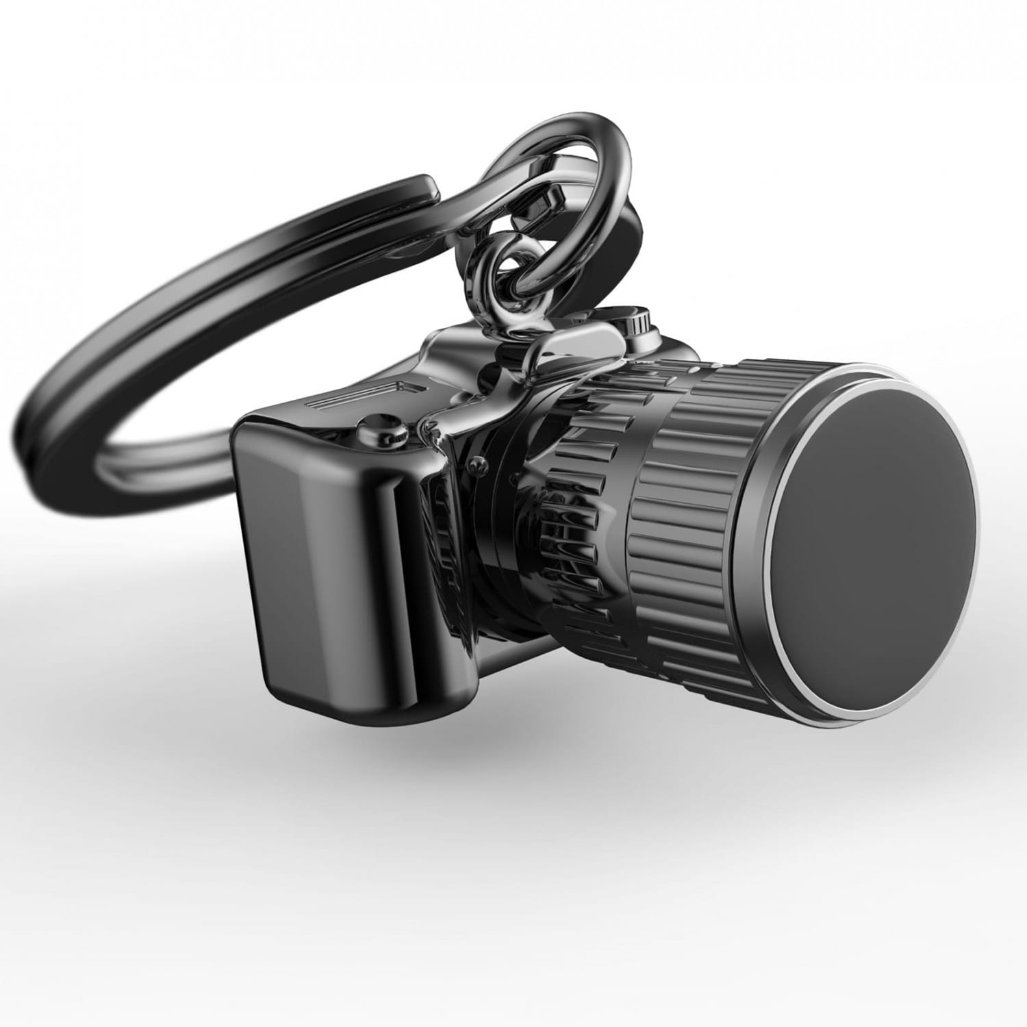 METALMORPHOSE GUNMETAL GREY CAMERA KEYRING
