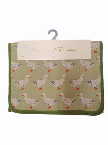 White Goose Table Runner