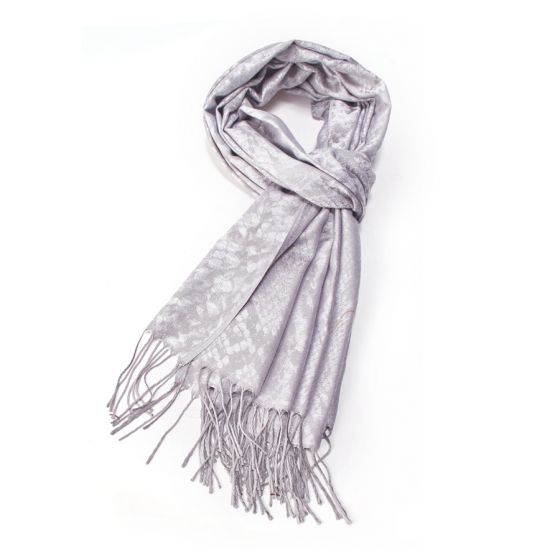 Fine Pashmina in Silver