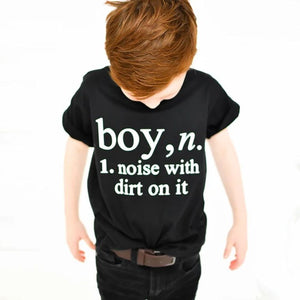 'Boy Definition' Cool Slogan T-Shirt