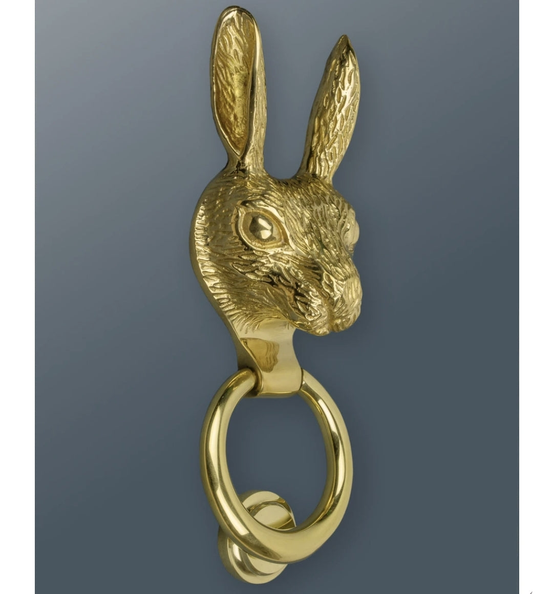 Brass Hare Knocker - Brass Finish