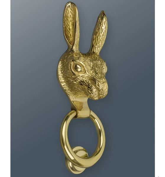 Brass Hare Knocker - Brass Finish