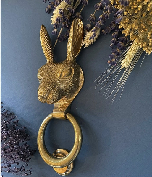 Brass Hare Knocker - Brass Finish