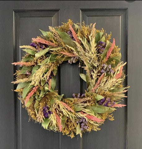 20" Spring Floral Wreath