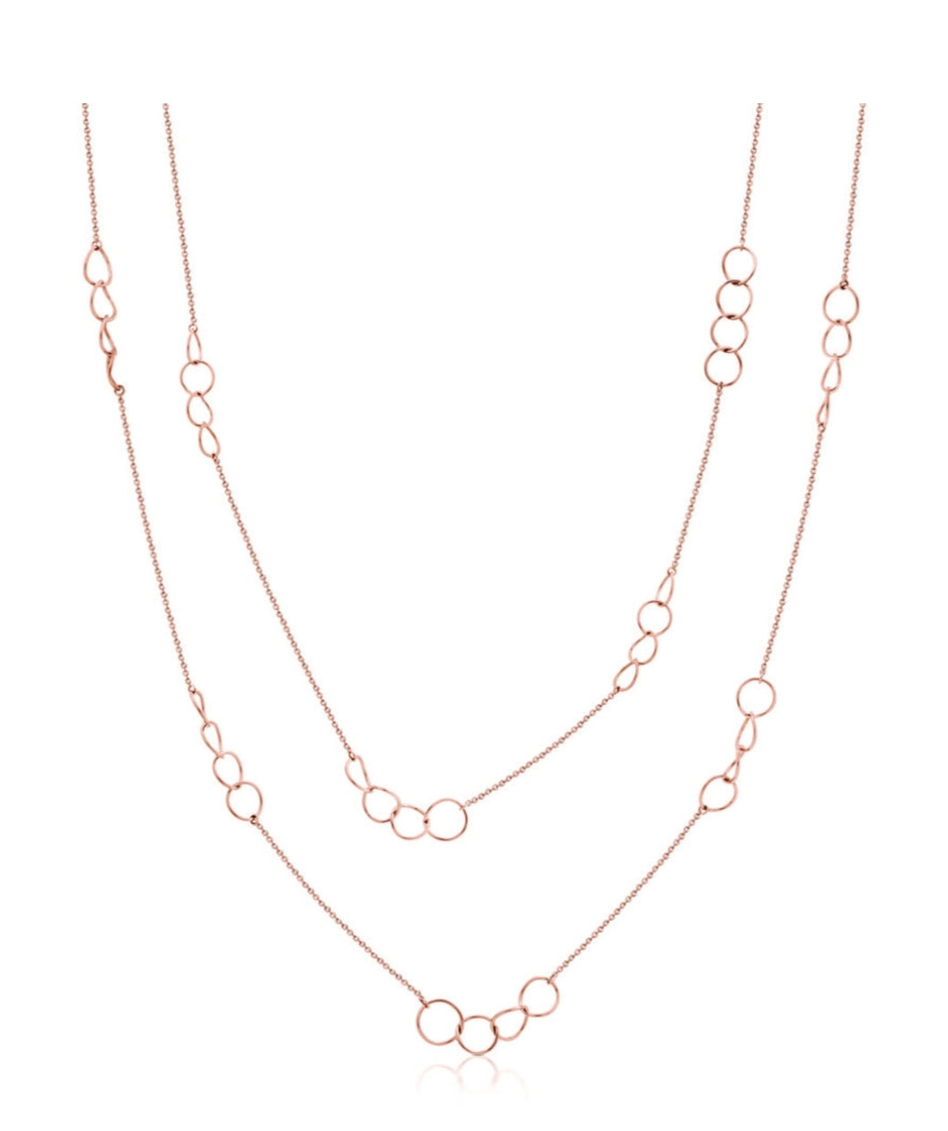 Rose Gold Circle Necklace