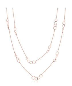 Rose Gold Circle Necklace