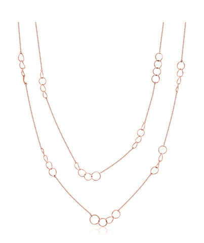 Rose Gold Circle Necklace
