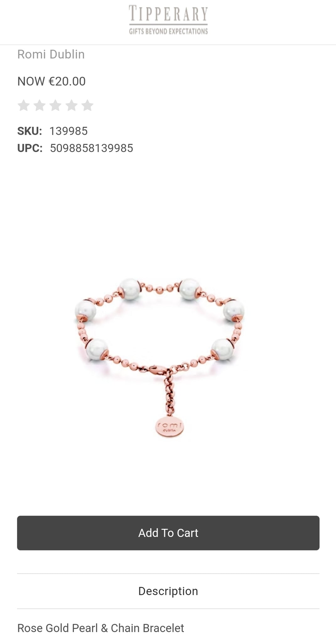 Rose Gold Pearl & Chain Bracelet