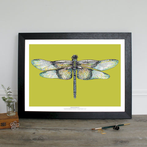 Dragonfly Lime Digital Print