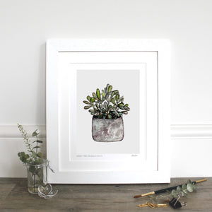 Money Tree 10x12" Mounted Fine Art Print