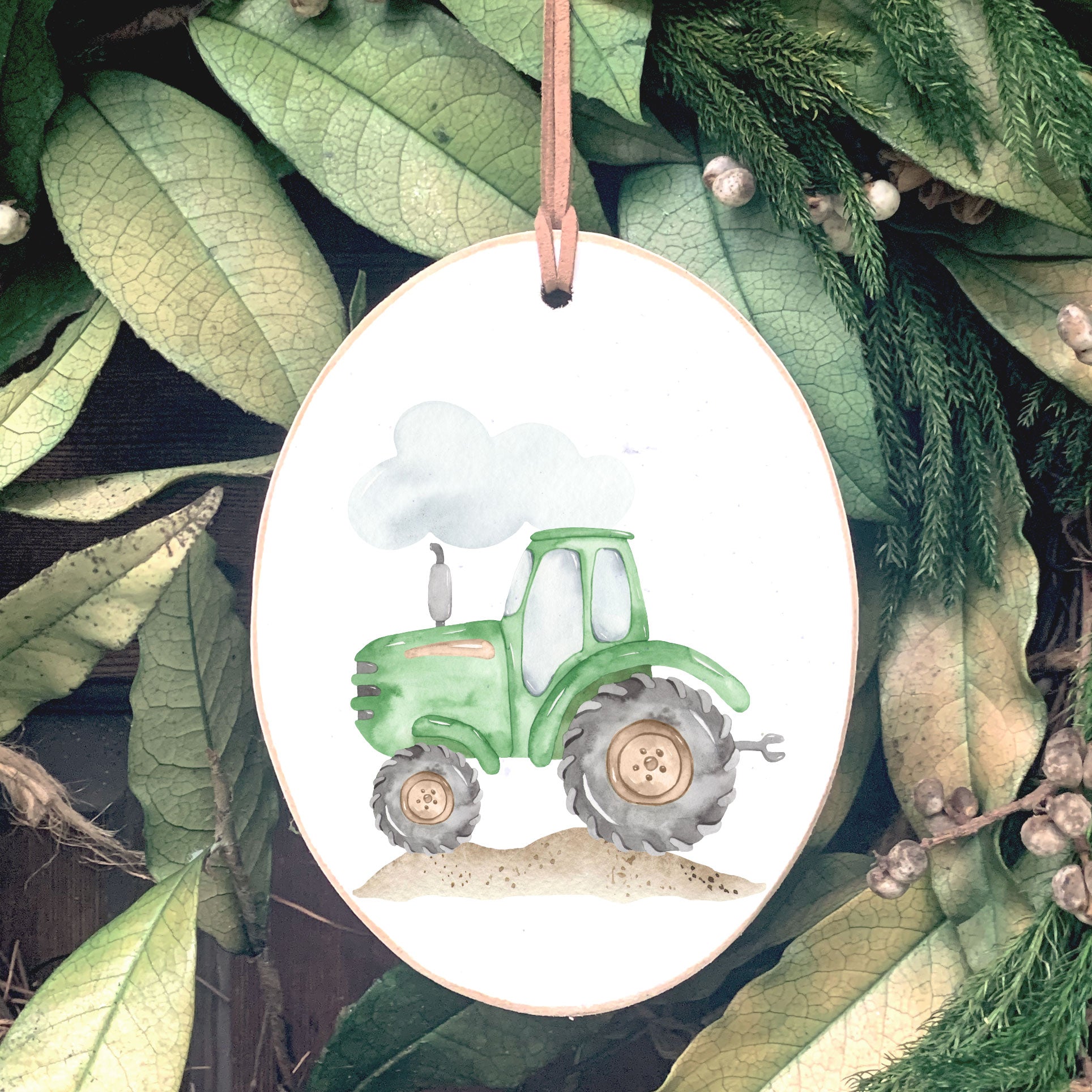 Oval Ornament- Tractor 5