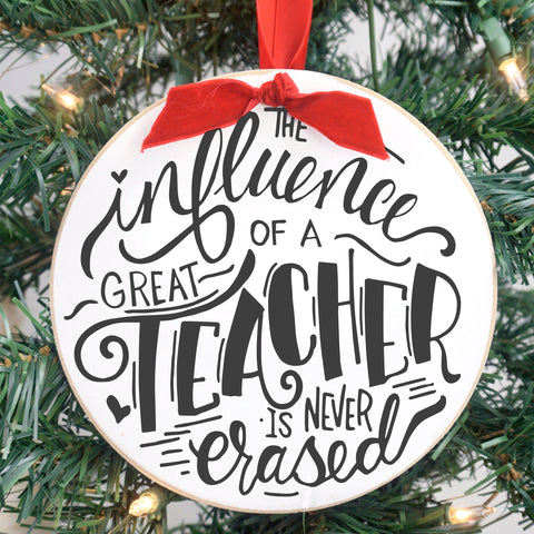Round Ornament-Influence of a Good Teacher 6"